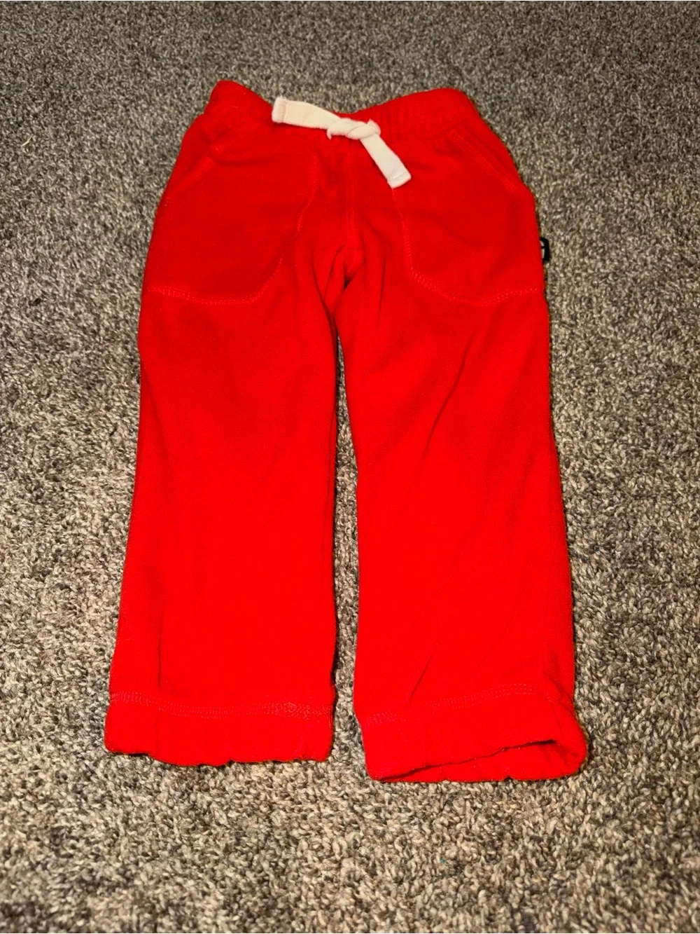 Gymboree 2T Red Fleece Sweatpants Pants Drawstring Elastic Waist